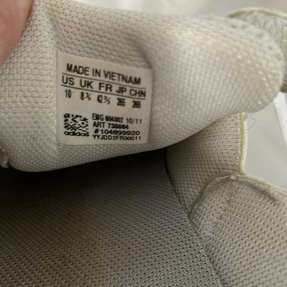 ADIDAS Men’s Golf Slingback Sneakers White 3 Stripe Traxion Adiwear Size 10 - Picture 9 of 13